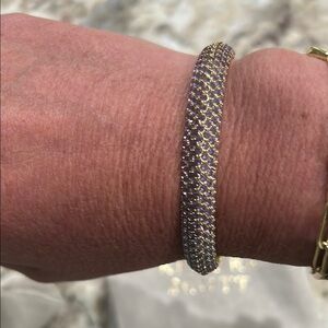 Kendra Scott Gold and Purple Mesh Bracelet